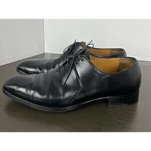 A. Testoni Lace Up Oxfords‎ Dress Shoes Men's Size 11 Black Leather